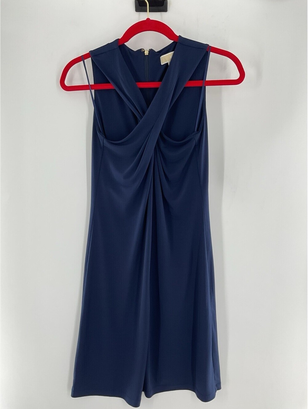 Michael Kors Women’s Extra Small Navy Blue Sleeveless Dress Knee Length 139